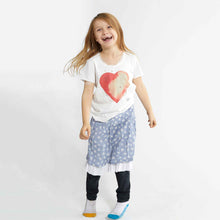 Load image into Gallery viewer, Kids Heart t-shirt in cotton and modal with silk trim
