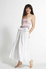 Load image into Gallery viewer, 26 panel skirt made of 100% cotton voile make up this skirt with 18 foot circumference at the bottom when fully extended.  This skirt drapes beautifully with a beautiful flow.
